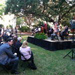 Nephron CEO Lou Kennedy addresses the assemblage. That's Dave King sitting next to Steve Benjamin in the foreground.