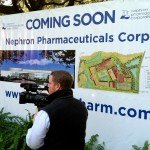 When I noticed a TV camera shooting the sign (not the one you see, another one), I shot it, too.