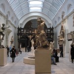 Getting lost among the statues at the Victoria and Albert, preparing to make our final move.