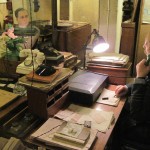 After the Circus, we went underground, to the Cabinet War Rooms. These chaps are made of wax. Permanent stiff upper lips.