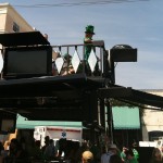 If a dwarf is dressed like a leprechaun and throwing green beads to the crowd, is it insensitive to make note of the fact?