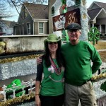 With Keely Saye, who was in charge of our float.